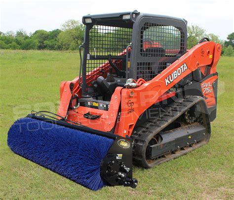 power broom attachment for skid steer|skid steer sweeper attachment price.